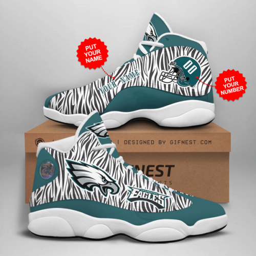 Philadelphia Eagles NFL Air Jordan 13 Sneaker Custom For Fans Gift