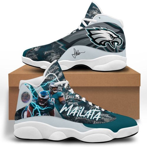Philadelphia Eagles Air Jordan 13 Sneaker Custom For Fans Gift