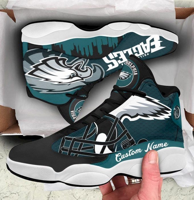 Philadelphia Eagles NFL Air Jordan 13 Sneaker Custom For Fans Gift