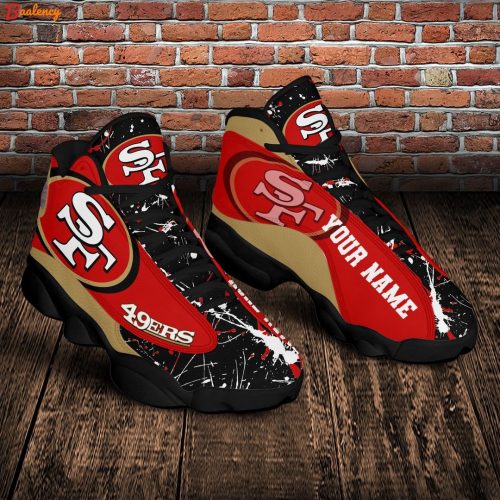 San Francisco 49ers Air Jordan 13 Sneaker Custom For Fans Gift