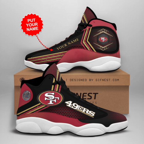 San Francisco 49Ers Air Jordan 13 Sneaker Custom For Fans Gift