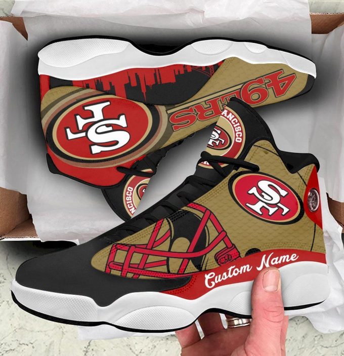 San Francisco 49Ers Air Jordan 13 Sneaker Custom For Fans Gift