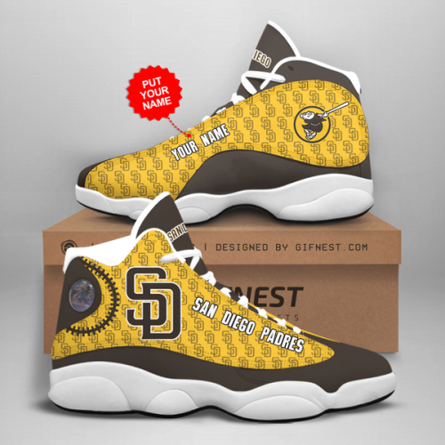 San Diego Padres Air Jordan 13 Sneaker Custom For Fans  Unisex Shoes Gift