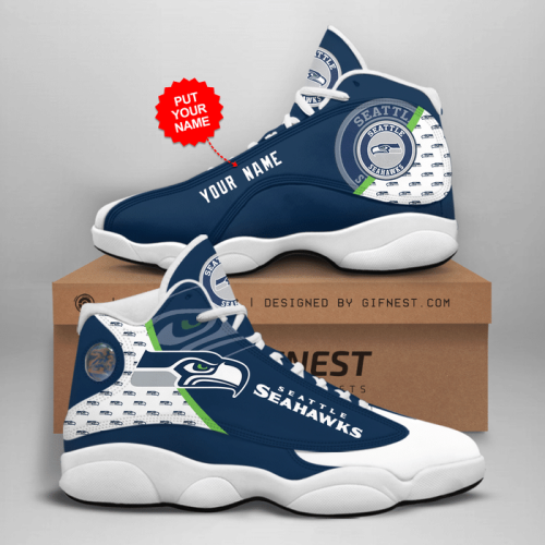 Seattle Seahawks Air Jordan 13 Sneaker Custom For Fans Gift