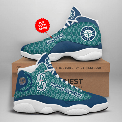 Seattle Mariners Air Jordan 13 Sneaker Custom For Fans  Unisex Shoes Gift