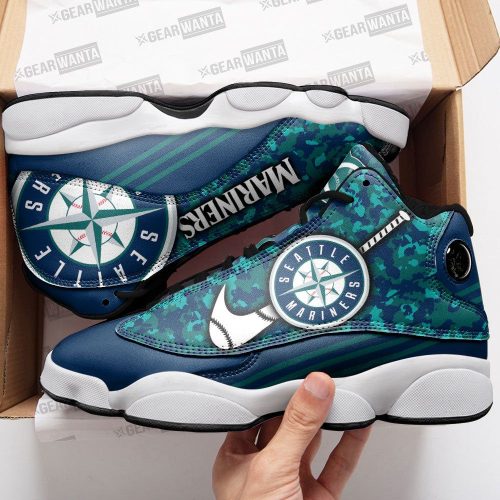 Seattle Mariners Air Jordan 13 Sneaker Custom For Fans  Unisex Shoes Gift