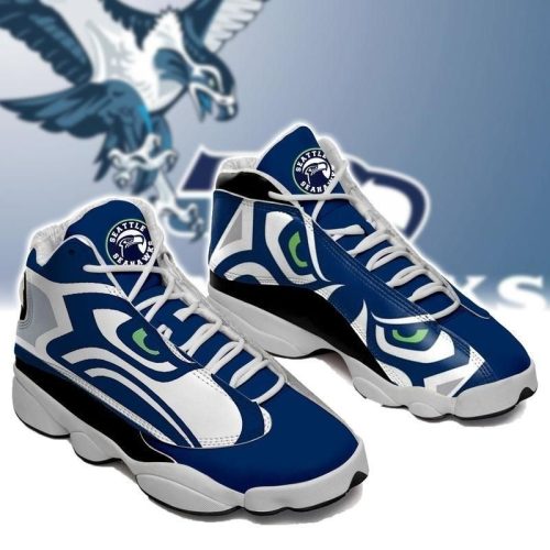 Seattle Seahawks Air Jordan 13 Sneaker Custom For Fans Gift