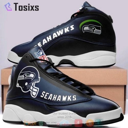 Seattle Seahawks Air Jordan 13 Sneaker Custom For Fans Gift