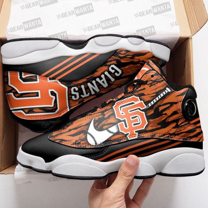 San Francisco Giants Camo Air Jordan 13 Sneaker Custom For Fans  Unisex Shoes Gift