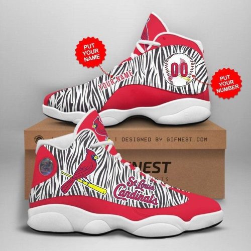 St. Louis Cardinals Air Jordan 13 Sneaker Custom For Fans  Unisex Shoes Gift