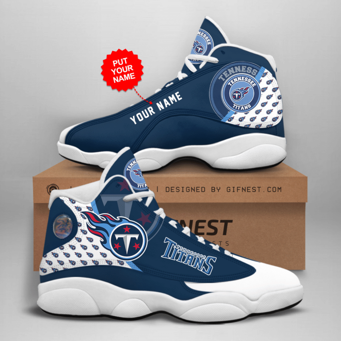 Tennessee Titans Air Jordan 13 Sneaker Custom For Fans Gift
