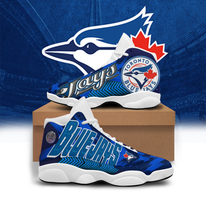 Toronto Blue Jays Air Jordan 13 Sneaker Custom For Fans  Unisex Shoes Gift