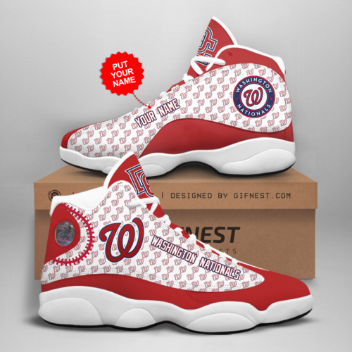 Washington Nationals Air Jordan 13 Sneaker Custom For Fans  Unisex Shoes Gift