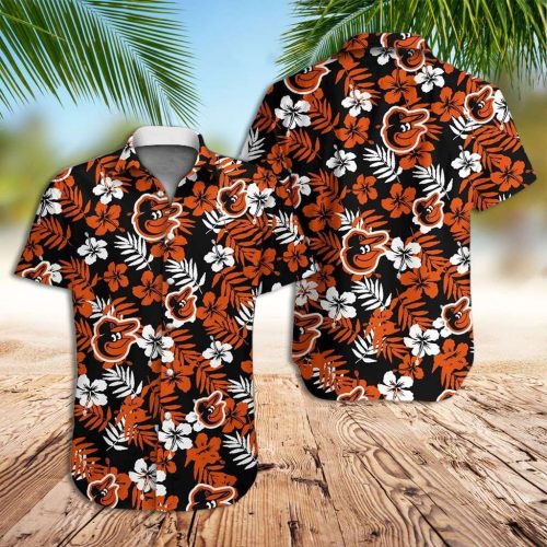 Baltimore Orioles Tropical Floral Hawaiian Shirt – Official MLB Gear