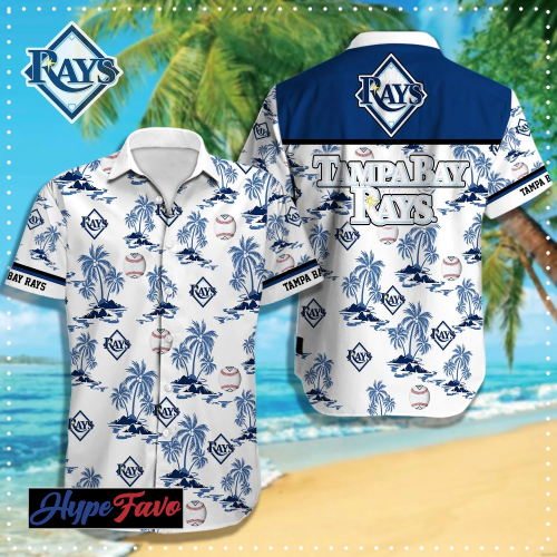 Tampa Bay Rays Hawaiian Shirt - Official MLB Merchandise