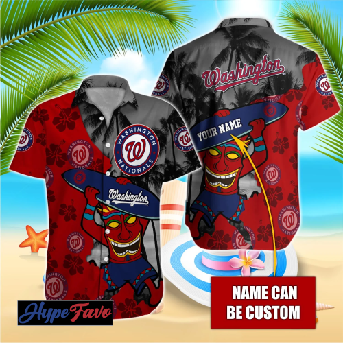 Custom Washington Nationals MLB Hawaiian Shirt – Official Team Merchandise