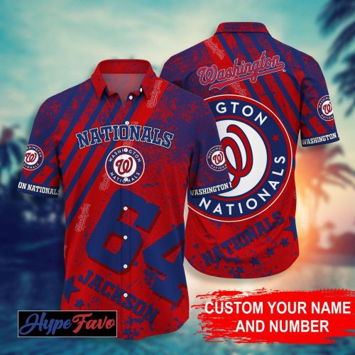 Custom Washington Nationals MLB Hawaiian Shirt – Personalized Fan Gear