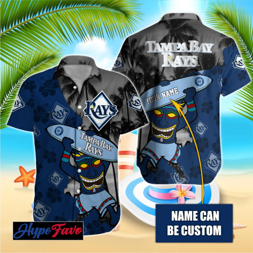 Tampa Bay Rays MLB Custom Hawaiian Shirt – Official Team Merchandise!