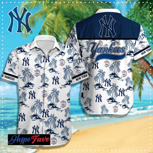 New York Yankees MLB Hawaiian Shirt – Official Team Gear for Fans