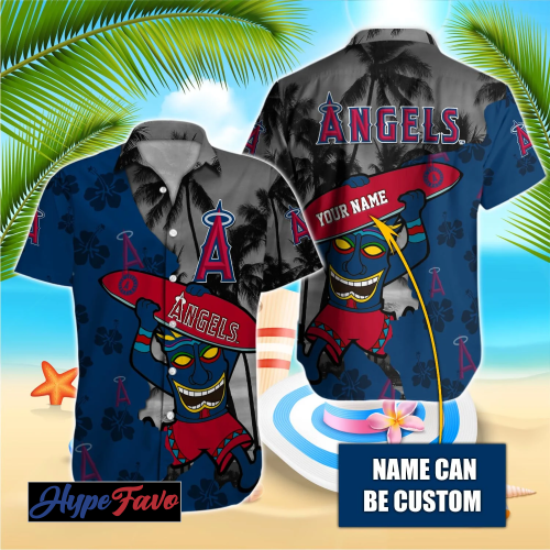Los Angeles Angels MLB Custom Hawaiian Shirt – Official Team Gear