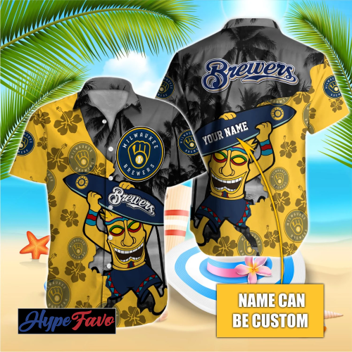 Custom Milwaukee Brewers MLB Hawaiian Shirt – Officially Licensed Gear