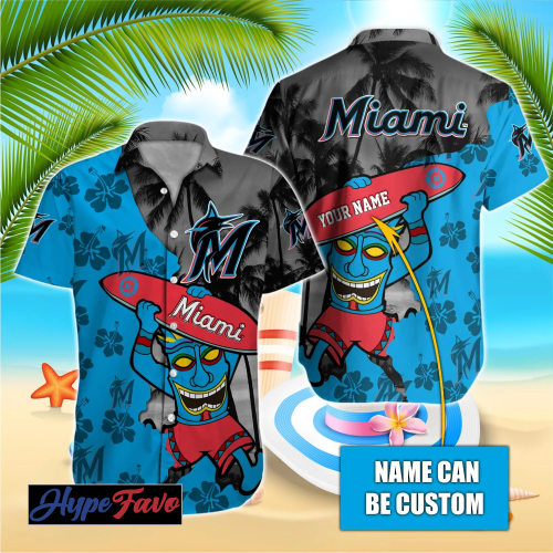 Custom Miami Marlins MLB Hawaiian Shirt – Officially Licensed Gear