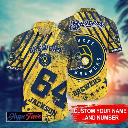 Custom Milwaukee Brewers MLB Hawaiian Shirt – Personalized Fan Gear