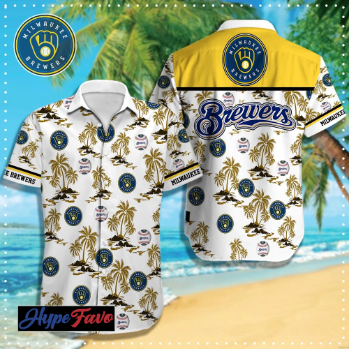 Milwaukee Brewers MLB Hawaiian Shirt – Officially Licensed Team Gear