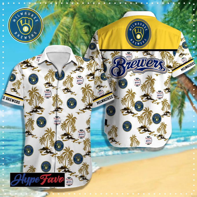Milwaukee Brewers MLB Hawaiian Shirt – Officially Licensed Team Gear