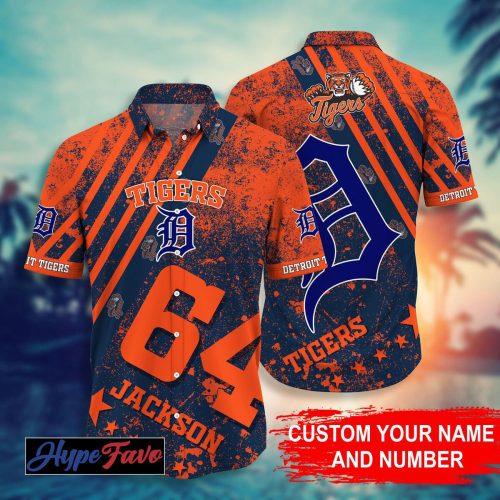 Custom Detroit Tigers MLB Hawaiian Shirt – Personalize Your Style!