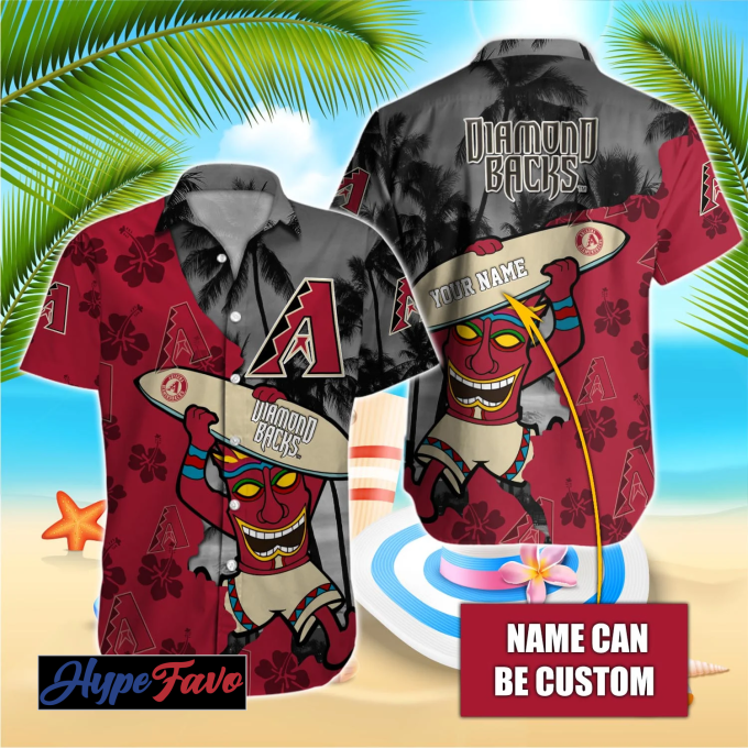 Arizona Diamondbacks MLB Custom Hawaiian Shirt – Official Team Apparel
