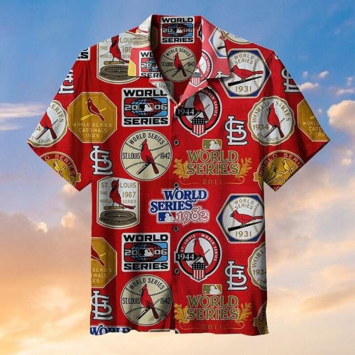 MLB St Louis Cardinals Fathers Day Hawaiian Shirt - Baseball Theme
