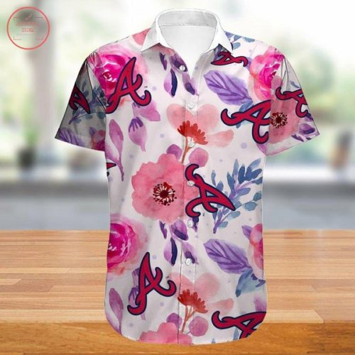 Atlanta Braves Floral Hawaiian Shirt: Perfect Summer Beach Outfit