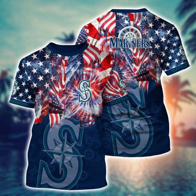 MLB Seattle Mariners Hawaiian Heatwave 3D T-Shirt – Official Fan Gear!