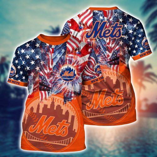 MLB New York Mets Hawaiian Heatwave 3D T-Shirt – Perfect for Sports Fans