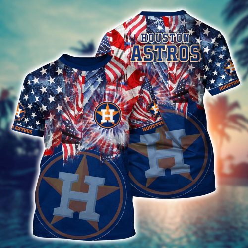 MLB Houston Astros Hawaiian Heatwave 3D T-Shirt – Perfect for Fans!