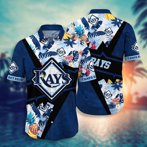 MLB Tampa Bay Rays Hawaiian Shirt: Swing Into Sunset with Floral Print for Fans