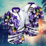 MLB Colorado Rockies Hawaiian Shirt: Flower Bloom Glory for Fans