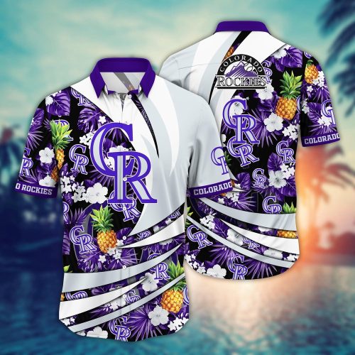 MLB Colorado Rockies Hawaiian Shirt: Flower Bloom Glory for Fans