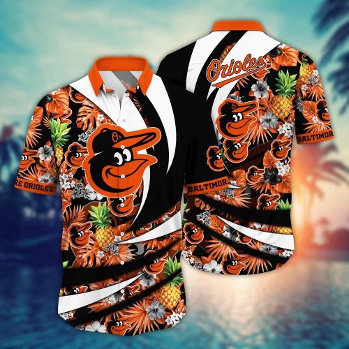 Baltimore Orioles Hawaiian Shirt: Flower Bloom in Glory for MLB Fans