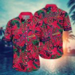 MLB Atlanta Braves Hawaiian Shirt: Fan Paradise with Flower & Palm Tree Design