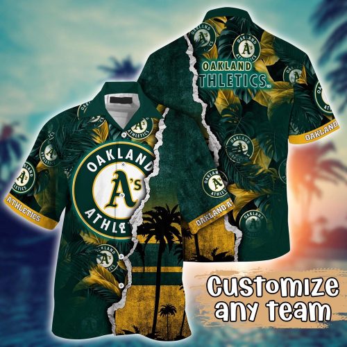 Oakland Athletics MLB Hawaiian Shirt - Customized Champion Chic Couture for Fans