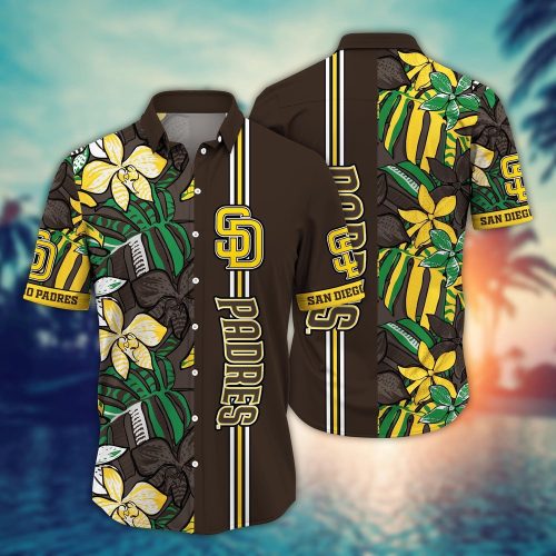 MLB San Diego Padres Hawaiian Shirt – Summer Swirl Fan Gift