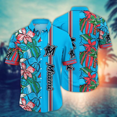 MLB Miami Marlins Hawaiian Shirt: Summer Swirl Gift for Fans
