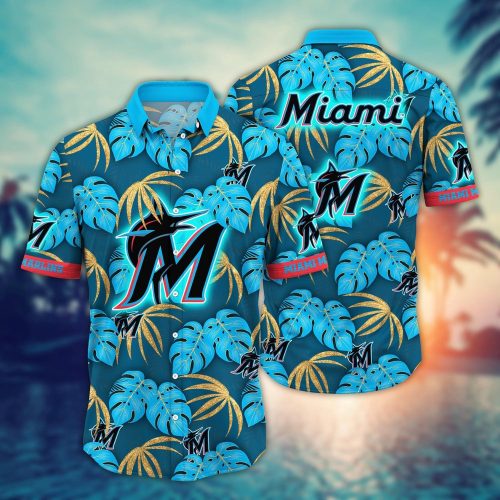 MLB Miami Marlins Hawaiian Shirt: Floral Symphony Fan Gift