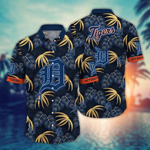 MLB Detroit Tigers Hawaiian Shirt: Floral Symphony Gift For Fans