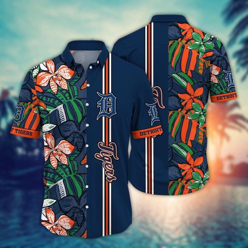MLB Detroit Tigers Hawaiian Shirt – Summer Swirl Fan Gift