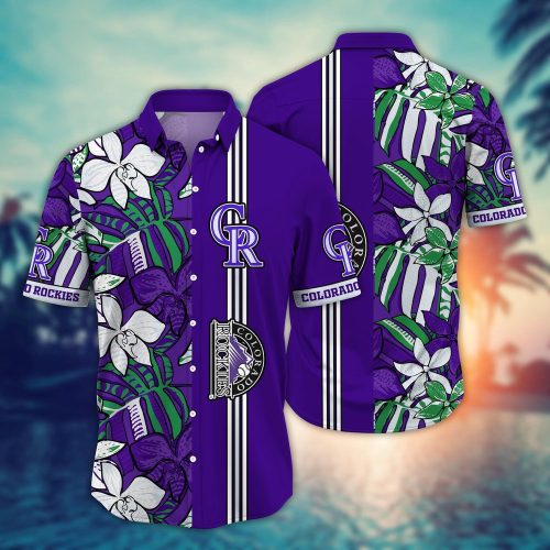 MLB Colorado Rockies Hawaiian Shirt: Summer Swirl Fan Gift – Officially Licensed Merchandise