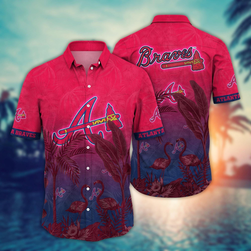 MLB Atlanta Braves Hawaiian Shirt: Chase the Sunset Gift for Fans MLB Atlanta Braves Hawaiian Shirt: Chase the Sunset Gift for Fans