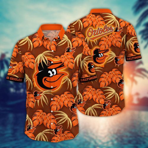 MLB Baltimore Orioles Floral Symphony Hawaiian Shirt – Perfect Gift for Fans
